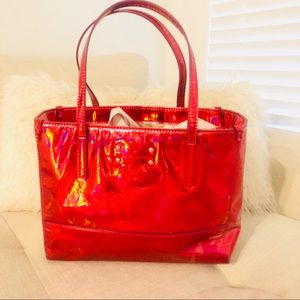 **rare** Kate Spade Hologram shopper and Wallet